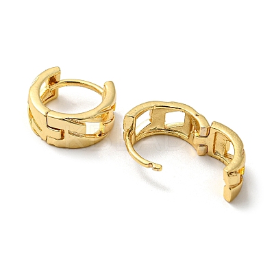 Brass Hollow Hoop Earrings LS-EJEW-M236-01A-G-1
