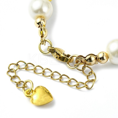 Glass Imitation Pearl Beaded Bracelets for Women BJEW-JB10034-01-1