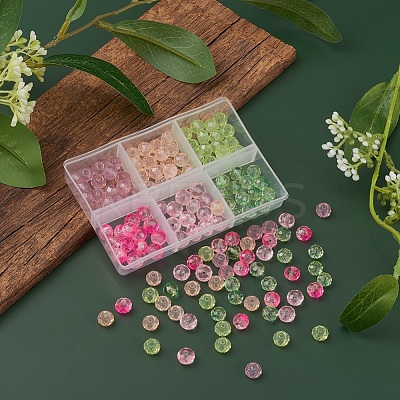 6 Style Imitation Gemstone & Opal Style Resin Beads and Glass Beads RESI-YW0001-14-1