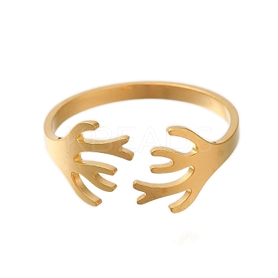 304 Stainless Steel Rings for Women RJEW-S241-02G-1