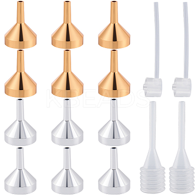 12Pcs Aluminum Funnel Hopper AJEW-GF0010-32-1