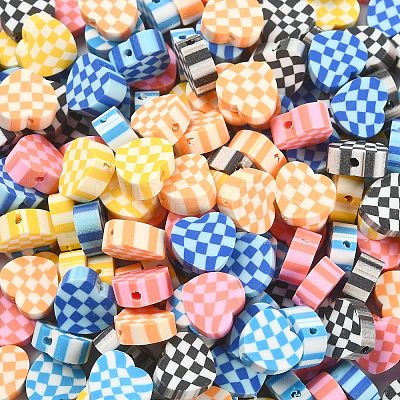 180Pcs 6 Colors Handmade Polymer Clay Beads CLAY-CJ0001-60-1