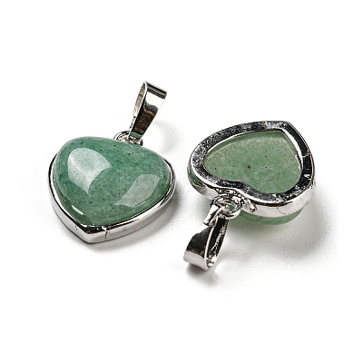 Natural Green Aventurine Pendants G-I358-A23-1