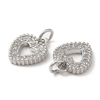 Eco-Friendly Brass Micro Pave Cubic Zirconia Pendants KK-M246-21P-1