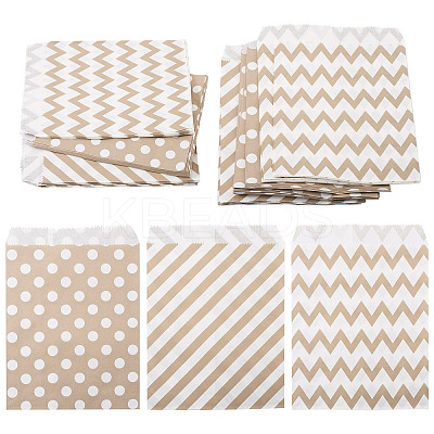 45Pcs 3 Styles Rectangle Kraft Paper Bags CARB-TA0001-14B-1