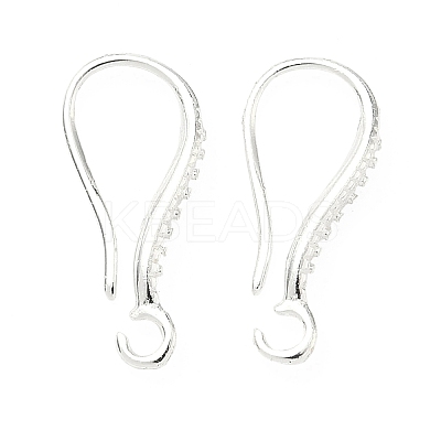 Brass Earring Hooks KK-H532-09S-1