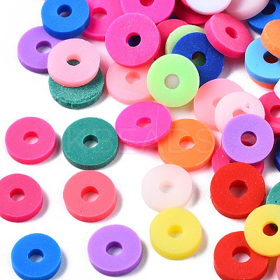 Handmade Polymer Clay Beads CLAY-R067-8.0mm-BM1-1