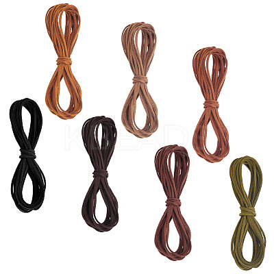 7 Bundles 7 Colors Faux Suede Cord LW-PH0002-22-1