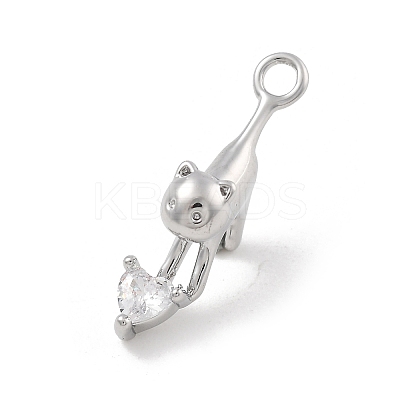 Brass Micro Pave Cubic Zirconia Pendants LS-KK-D283-04P-1