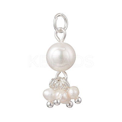Potato Natural Cultured Freshwater Pearl Pendants PALLOY-JF04749-02-1