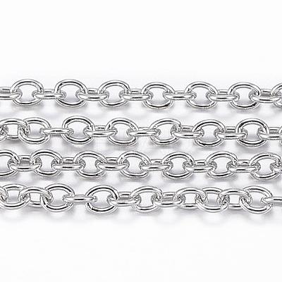 Tarnish Resistant 304 Stainless Steel Cable Chains CHS-H009-25P-1