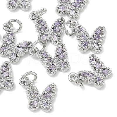 SHEGRACE Brass Pave Clear Cubic Zirconia Pendants XGRQ3Q688-628P-D-1