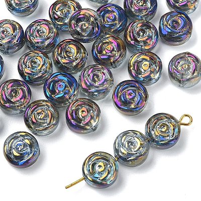30Pcs Electroplate Glass Beads EGLA-YW0005-57-B01-1