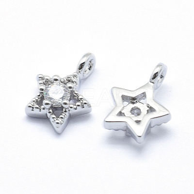 Brass Charms ZIRC-J040-37P-04-NR-1