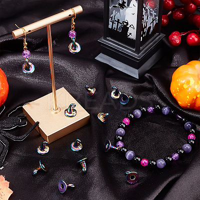 Rainbow Color Alloy Pendants FIND-BBC0001-30-1
