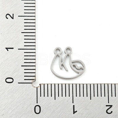 Non-Tarnish 304 Stainless Steel Charms STAS-Z076-02P-1