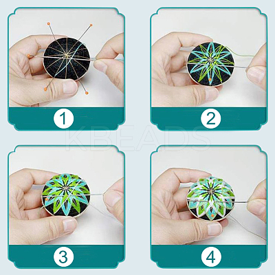 DIY Embroidery Temari Ball Kits DIY-I064-B02-1