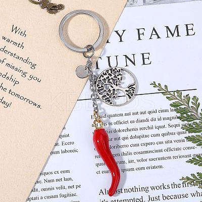 304 Stainless Steel Enamel Keychain KEYC-SW00010-1