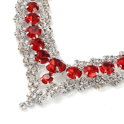 Alloy Rhinestone Necklaces & Stud Earring Sets for Women SJEW-U001-01P-01-1