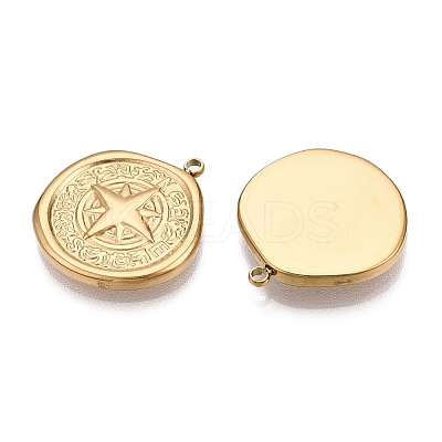 PVD Vacuum Plating 201 Stainless Steel Pendants STAS-J401-VC924-1