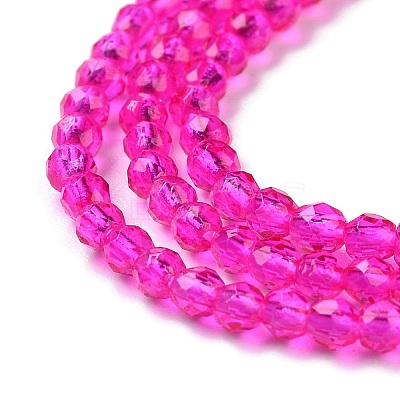 Transparent Glass Beads Strands GLAA-H021-04-23-1