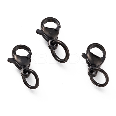 304 Stainless Steel Lobster Claw Clasps Ion Plating(IP) STAS-G240-01A-EB-1