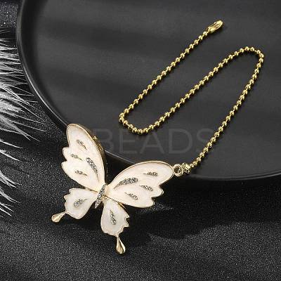 Butterfly Alloy Rhinestone Ceiling Fan Pull Chain Extenders FIND-JF00115-04-1