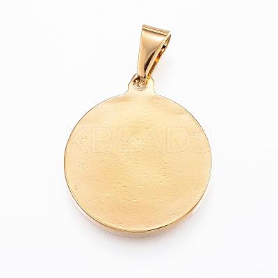 304 Stainless Steel Angel Pendants STAS-H372-08G-1