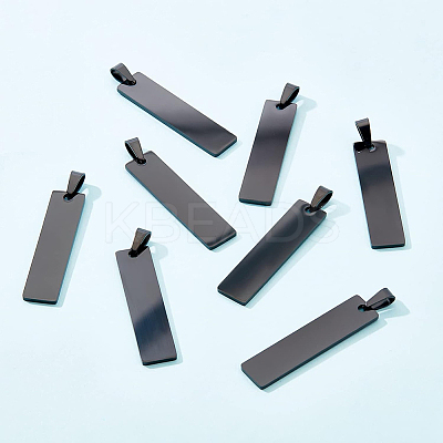 10Pcs 304 Stainless Steel Pendants STAS-BC0003-27B-1