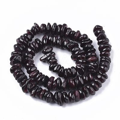 Natural Garnet Beads Strands G-S363-001-1