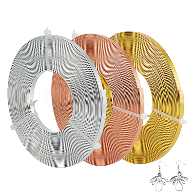 3 Rolls 3 Colors Aluminum Wire AW-BC0003-41A-1