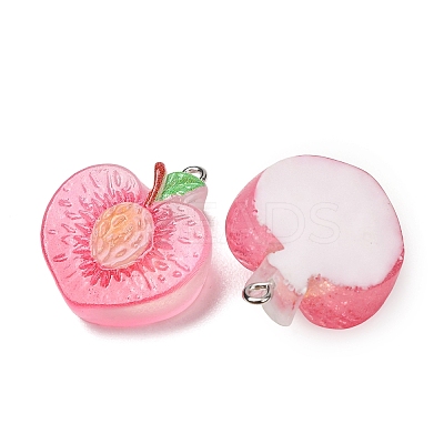 Fruit Theme Opaque Resin Imitation Food Pendants RE-CBA49A8-04H-1