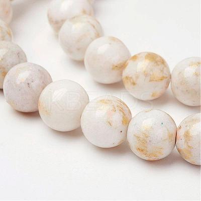 Natural Mashan Jade Beads Strands G-P232-01-F-10mm-1