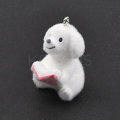 Flocky Resin Pendants FIND-A061-02D-1
