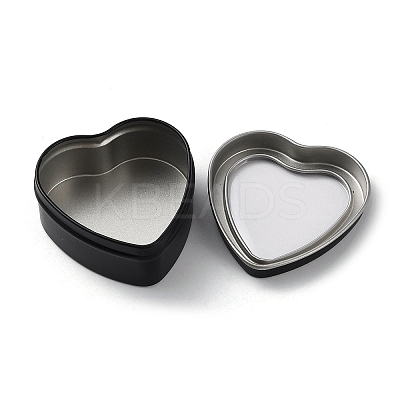 Tinplate Iron Heart Shaped Candle Tins CON-NH0001-01D-1