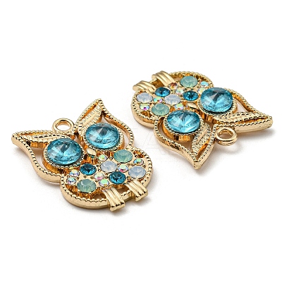 Golden Plated Alloy Pendants ALRI-L050-02G-01-1