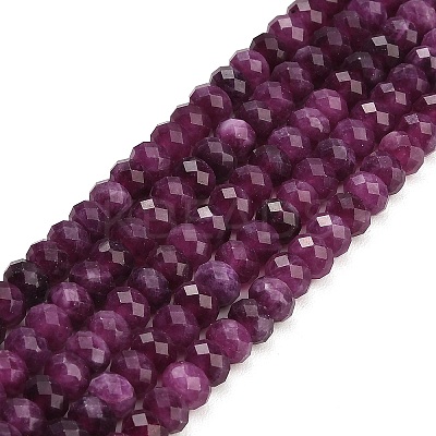 Faceted Dyed Natural White Jade Beads Strands GG-CBAE966-01A-K-1