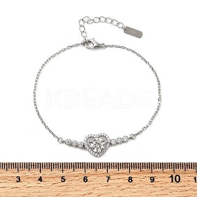 925 Sterling Silver Link Bracelets BJEW-D346-05C-P-1