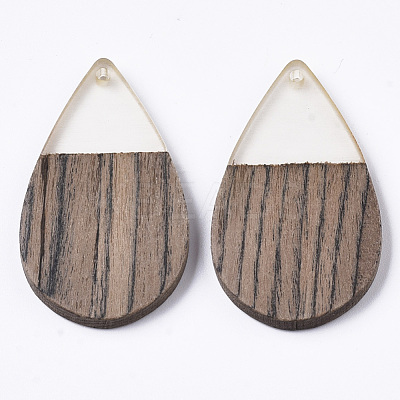 Resin & Walnut Wood Pendants RESI-T035-14-1