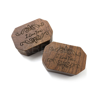 Wooden Ring Storage Boxes WOCR-PW0001-074-1
