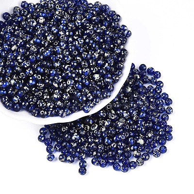 Picasso Baking Paint Glass Seed Beads SEED-N007-35I-1