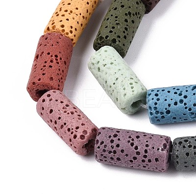 Natural Lava Rock Beads Strands G-N257-15A-01-1