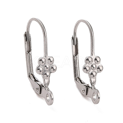 Tarnish Resistant 304 Stainless Steel Leverback Earring Findings STAS-E007-1-1