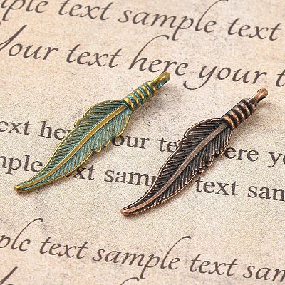 120Pcs 6 Colors Tibetan Style Alloy Pendants FIND-YW0006-89-1
