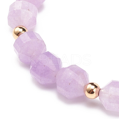 Natural Lavender Amethyst Stretch Bracelet BJEW-JB08525-05-1