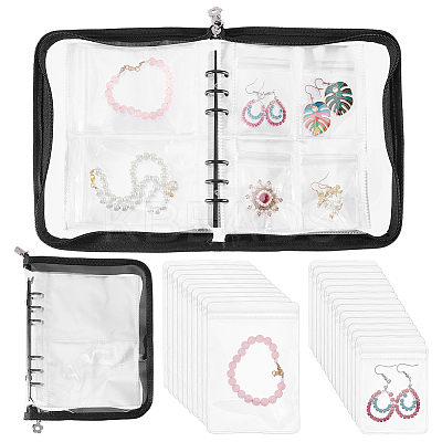 Transparent Jewelry Organizer Storage Zipper Bag AJEW-WH0314-44A-1