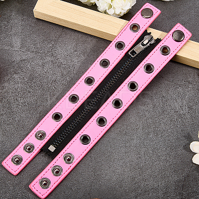 Punk PU Leather Cord Bracelets BJEW-WH20008-12A-1
