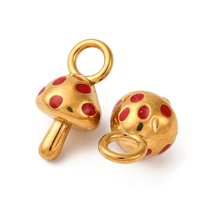 304 Stainless Steel Enamel Pendants STAS-Q363-10B-G-1