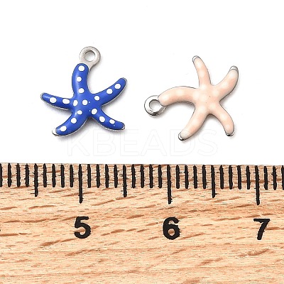 304 Stainless Steel Enamel Charms LS-STAS-Q363-14I-P-1