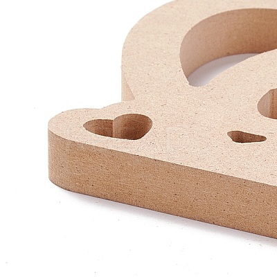 Wooden Table Plate Display Decoration AJEW-C011-01-1